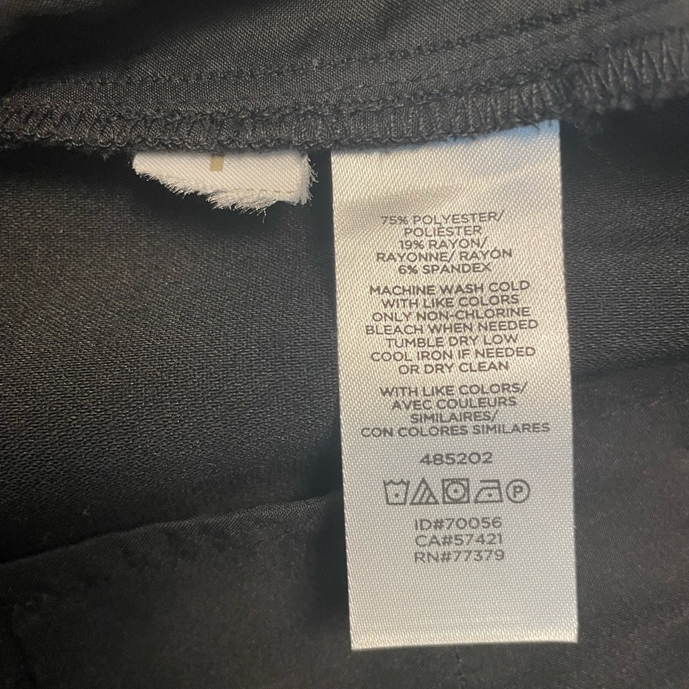 Ann Taylor Women’s Black Tie Waist Dress Women Pants - Black - Size 14 - Picture 5 of 5